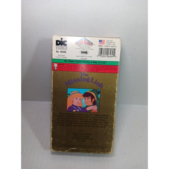 Rare The Legend of Zelda The Missing Link Mario Bros DIC- VHS Tape - Picture 4 of 6